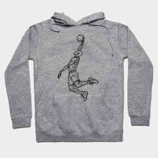 Dunking Basketball Player Hoodie